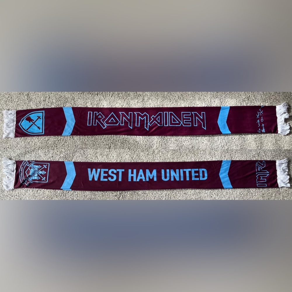 Iron Maiden West Ham United Soccer Scarf